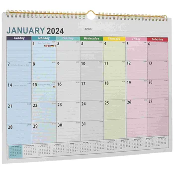 График на Работа, Стенен календар за 2024-2025 години От януари 2024 до юни 2025 година Планер на Масата За Нова Година В Домашния офис
