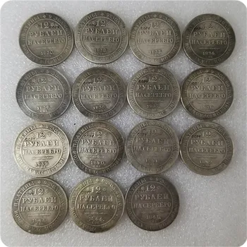 1830-1845 Русия, копие от платина и монети, деноминирани 12 рубли 