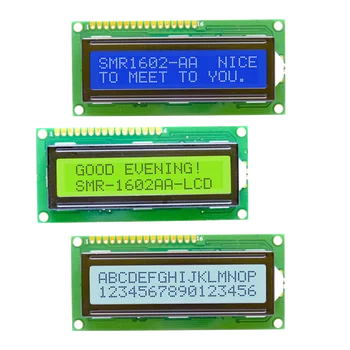 16x2-знаков модул LCD дисплей SPLC780D 1602 DC 5V LCM СЪС синя подсветка е Съвместим с Raspberry Pi, Arduino, STM32, 8051MCU