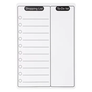 Обяви Хладилник Бели магнитни бележник за хладилник с перезаписываемыми магнити Мек списък