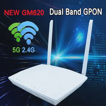 Нов GM620 Gpon Ont ONU FTTH двойна лента 1GE 3FE 1POT 2USB 2,4 G/5G wifi английската версия на модема F673av9 мрежа терминал