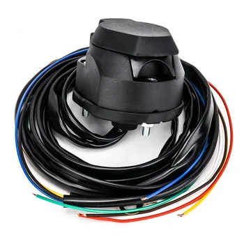 Нова 7-пинов кабел за контакти ремарке TIROL, 1,5 м кабел за свързване на проводници към устройствения прицепу, свързващи части