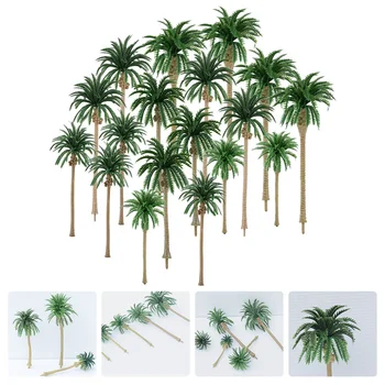 1 комплект изкуствени палми Почти естествени палми Отвътре и отвън Изкуствени кокосови палми