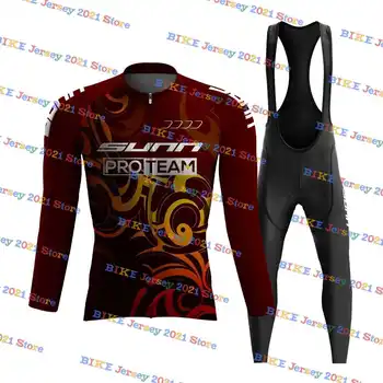 2024 Sunn Комплект от джърси за колоезденето с дълъг ръкав, колоездене, ризи, костюми, мъжки дрехи, велосипедни шорти, дрехи за МТБ