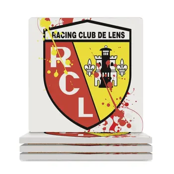 Керамични подложки RACING CLUB DE LENS (квадратни), обичай керамичен комплект, забавни влакчета
