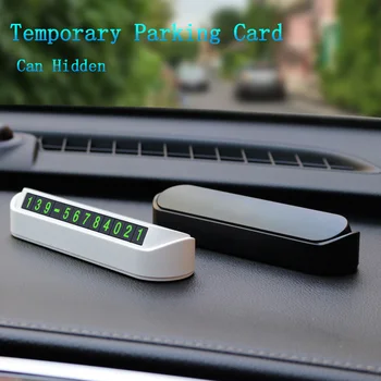 Телефонен Номер на карта за временно паркиране за стайлинг на автомобили Hyundai Elantra GT Accent Solaris Avante MD I30 MT