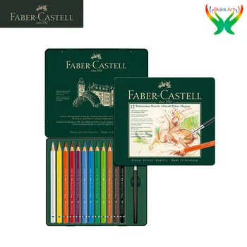оригинален водоразтворим цветен молив 12/30 Германия Faber-Castell професионален рисовальный цветен молив ръчно рисувани желязо/ дърво в опаковка