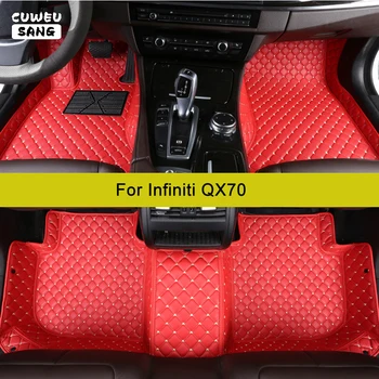 Автомобилни Постелки CUWEUSANG по поръчка за Infiniti QX70 2013-2022 Автомобилни Килими за краката Аксесоари