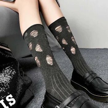 Индивидуални Тънки Скъсани Дамски Модни Летни Чорапи С дупки, Памучни Чорапи за бедните, Чорапи носочные на продукта