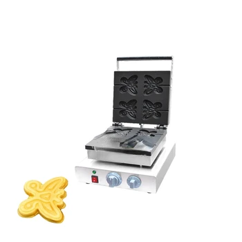 Търговско хлебопекарни обзавеждане Waffle Baker Shapes Автоматична Специален мини-машина за готвене на вафли във формата на пеперуда във формата на животни CE