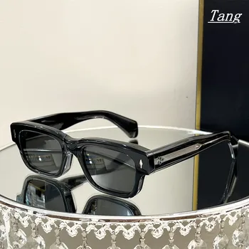 Висококачествени слънчеви очила от квадратен ацетат влакна JMM за мъже ретро слънчеви очила на марката, дизайна на слънчеви очила за шофиране с антирефлексно покритие UV400