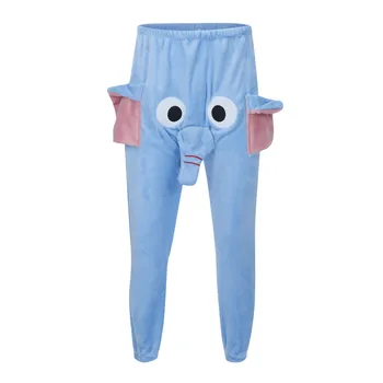 Мъжки панталони Забавен слон, новост, двойка пижамных панталони, ежедневни панталони с животинска тематика, Забавни пижамные дълги панталони