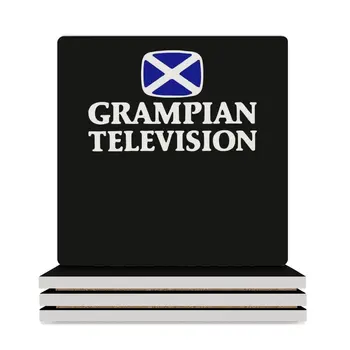 Керамични подложки с логото на Grampian TV (квадратни), комплект за напитки, мини Влакчета