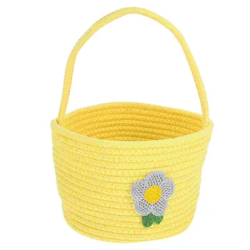 Преносима кошница за цветя за момичета, организаторите, Детски памучни въжета за организиране на