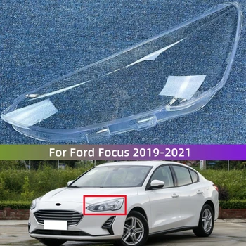 За Ford Focus 2019 2020 2021 автоаксесоари Прозрачен Корпус на предната част на фарове от PC материал