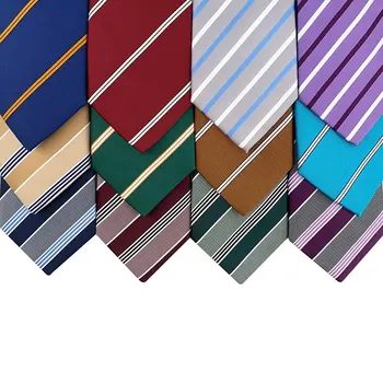 Модерен Шарени Бизнес вратовръзка за пътуване до работа, Геометричен дизайн, подходящ за бизнес вечеря за възрастни.