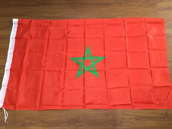 Декоративен банер с участието на хартата на Мароко 90x150 см