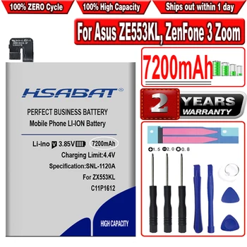 Батерия HSABAT C11P1612 7200mAh за Asus ZE553KL, ZenFone 3 Zoom, ZenFone 3 Zoom Dual SIM LTE, Zenfone 3 Zoom Z01HDA Батерии