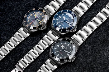 Титанови часовници за гмуркане THORN39mm, индивидуални тенденция часовник за гмуркане, часовници с механичен механизъм с автоматично от