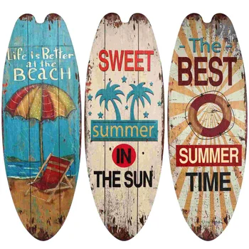 Подвесная знак за сърфиране в бара Стенни стикери на плажна тема, декори за домашно парти, Фестивални висулка за украса, декори за стени, бар и клуб