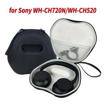 Чанта За Съхранение на Защита слушалки EVA Плат Оксфорд Противоударная Пылезащитная Двоен Цип с Пазом за SONY WH-CH720N/WH-CH520