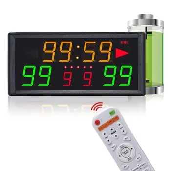 Дигитално табло с led дисплей, часовник за отчитане на точки за бадминтон, футбол, волейбол