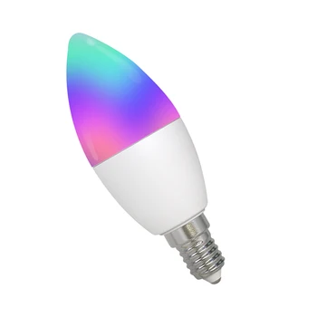 Приложението Smart Light Bulb с дистанционно / гласов контрол E14 Основна свещ-лампа