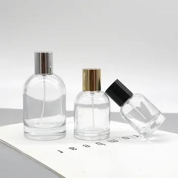 стъклен флакон за парфюм с обем 50 мл, флакон за попълване е 30 мл, висококачествен флакон-спрей bayonet, козметичен празен флакон с обем 100 мл флакони за Многократна употреба