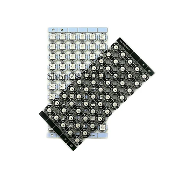 10 ~ 100 бр WS2812B SMD 5050 RGB led чипа 5, с бял/черен Радиатор печатна платка (10 мм * 3 мм)