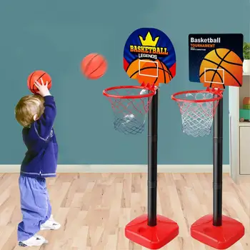 1 комплект баскетболен пръстени с шариковым помпа, мини-баскетбол обръч, лесна инсталация, детска спортна играчка за баскетбол на закрито и на открито.