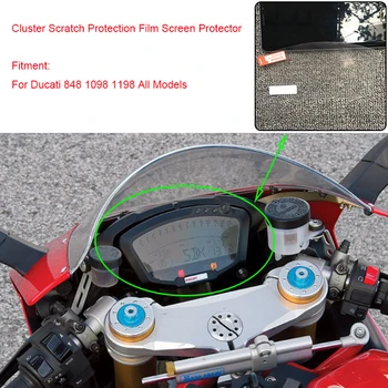 MTCLUB За Ducati 848 1098 И 1198 Всички модели мотоциклети, уреди за измерване на скоростта, защитно фолио за дисплея защитно фолио за екрана