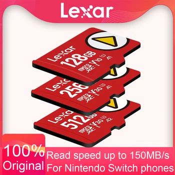 Lexar Micro SD Card Original Play 128 GB 1 TB 512 GB 256 GB SDXC Карта с Памет UHS-I V30 A2 TF Карти за Игрова Конзола Nintendo Switch