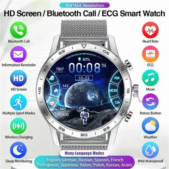 Умен часовник Man AMOLED с пълен сензорен екран, синхронизация на контакти с циферблат, сърдечната честота, здрави спортни часовници Man Smart Watch За мъже