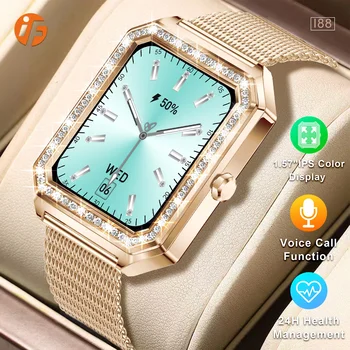 Смарт часовници INNOFOVO I88 за жените, наблюдение на сърдечната честота, кръвното налягане, Кислород спортен гривна, фитнес тракер, умни часовници за Android и IOS