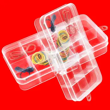 Кутия за съхранение на бижута 10Girds Цветни Прозрачни Пластмасови кутии за съхранение на обици от мъниста, кутии за съхранение в домашна спалнята