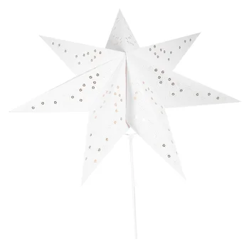 Коледен хартиен фенер с 7 лъча на звездата, тавана лампа под формата на хартия звезди, Подвесное украса за сватба, рожден ден, Коледно парти
