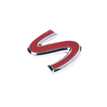 Червена метална табелка с емблема S за Infiniti Q50 Q50L Q30 Q70