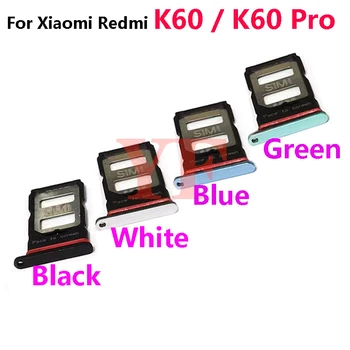 Тава за SIM-карти за Xiaomi Redmi K60 K50 Pro Ultra K50 Gaming K60E Притежателя на тавата за SIM-карти Слот за карти с Адаптер Резервни Части