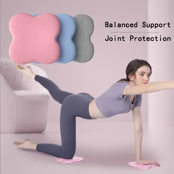 Делото оборудване мека подкрепа на лакътя ПУ разтягане на колене подложка за фитнес упражнения против хлъзгане коляното удебелени плочи йога