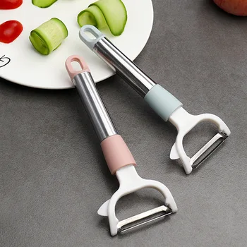 Многофункционален нож за почистване на домашно приготвени ястия, с дълга дръжка, креативна картофелечистка, инструмент за заточване на ябълки, Кухненски приспособления, аксесоари