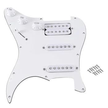 Електрическа китара ST SQ с предварително заредени свързана электрогитарной подплата Звукосниматель в събирането на Обикновен Бял