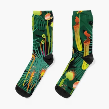 чорапи С Нощен плотоядной флора Мъжка Мода