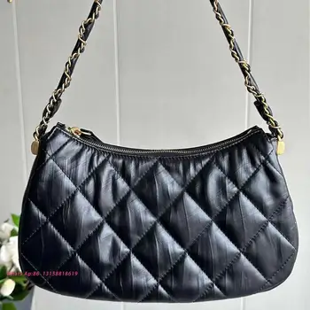 2024 Частен Висококачествена кожена чанта за поръчка, дамски модерна чанта през рамо, дизайнерска чанта, чанта за софтуера на веригата, найлонова чанта