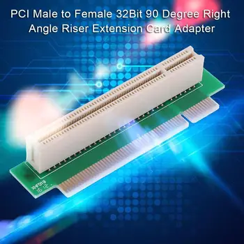 32-битов адаптер Странично Card разширение PCI мъжа към жената под прав ъгъл 90 градуса