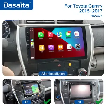 Dasaita VIVID11 За Toyota Camry 2015 2016 за САЩ и Близкия Изток Автомобилна стерео система Android интелигентна система за Carplay GPS Навигация