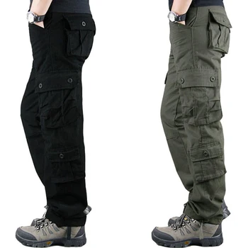 Военни тактически панталони с много джобове, мъжки Дишащи и Удобни панталони-карго, спортни панталони за разходки и скално катерене на открито.