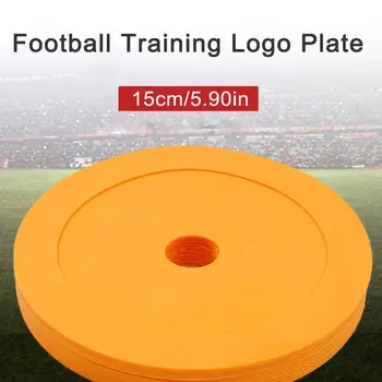 Табела за футболни тренировки, 10 бр. Нескользящая тренировка сръчност, ярък цветен лого на футболен тренировъчен препятствия, кръг диск за Exe L6K3
