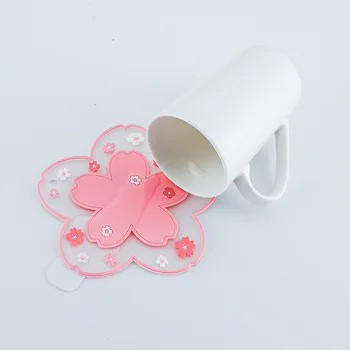 1БР Поставка за кафе чаши в японски стил Sakura, Цъфтеж череша, Топлоизолационна Подложка за маса, Чаша за чай, мляко, Домашен Декор