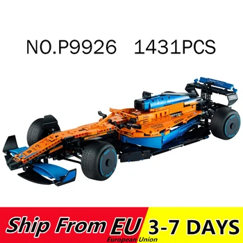 1431 бр. Конструктори P9926 Технически набор от състезателни коли от Формула 1 Комплект за сглобяване на модели Играчки за момчета за деца, Подарък от приятели за рожден Ден Тухли