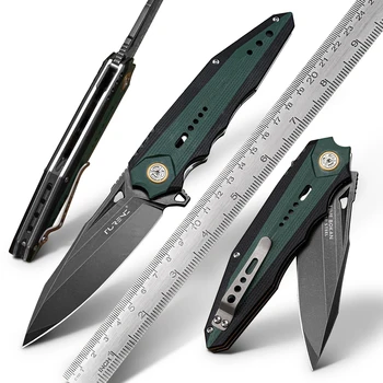 Сгъваем нож NEWOOTZ VG10 с дръжка G10 EDC, тактически нож за самозащита, къмпинг, активни занимания с покет клипс